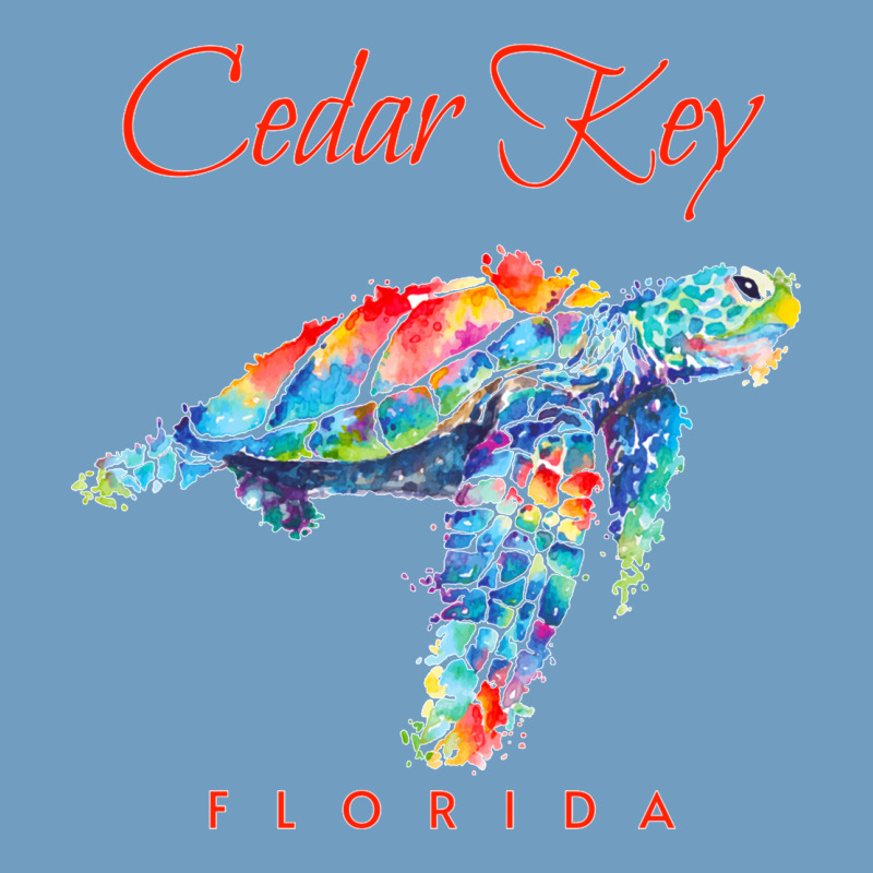 Cedar Key Florida Watercolor Sea Turtle Sweatshirt Urban Heavy Tee by InspiraDesign | Teevron