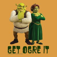 Shrek Fiona & Shrek Get Ogre It Text Poster Urban Heavy Tee | Teevron