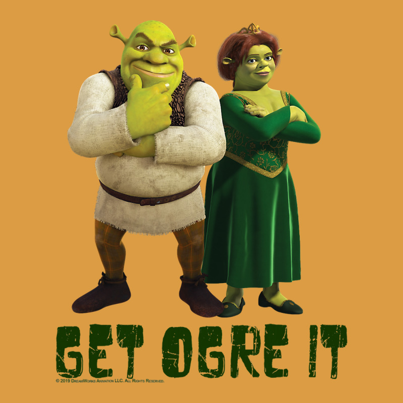 Shrek Fiona & Shrek Get Ogre It Text Poster Urban Heavy Tee by InspiraDesign | Teevron