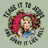 Tease It To Jesus And Spray It Like Hell Leopard Western Raglan Baseba Urban Heavy Tee | Teevron