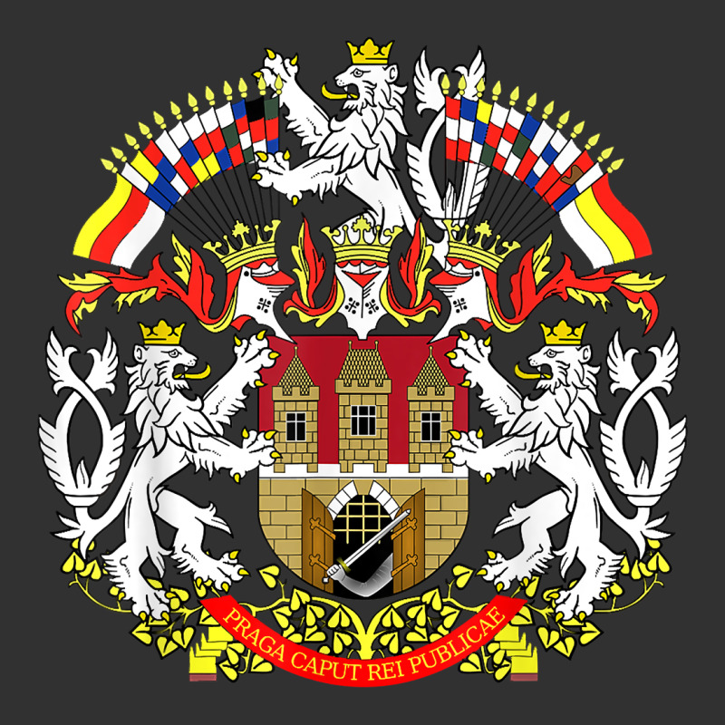 Praha Prague Czech Republic Coat Of Arms Ex Czechoslovakia T Shirt Urban Heavy Tee by ArtChic | Teevron