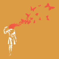 Banksy Headshot Butterfly Urban Heavy Tee | Teevron