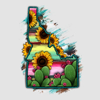 Idaho Map Sunflower Cactus Serape Premium Sweatshirt | Teevron