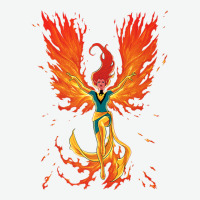 X-men Jean Grey Phoenix Cosmic Flames Urban Heavy Tee | Teevron