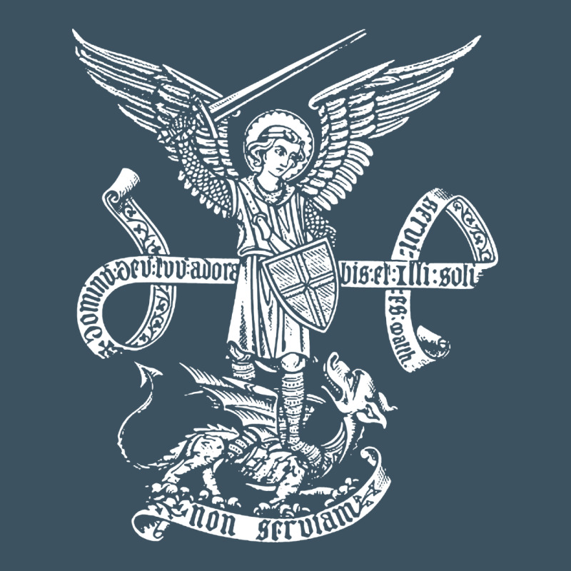 St Michael Archangel Catholic Angel Defend Us Urban Heavy Tee by ArtChic | Teevron