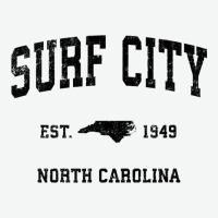 Surf City North Carolina Nc Vintage Sports Design Black Prin Urban Heavy Tee | Teevron