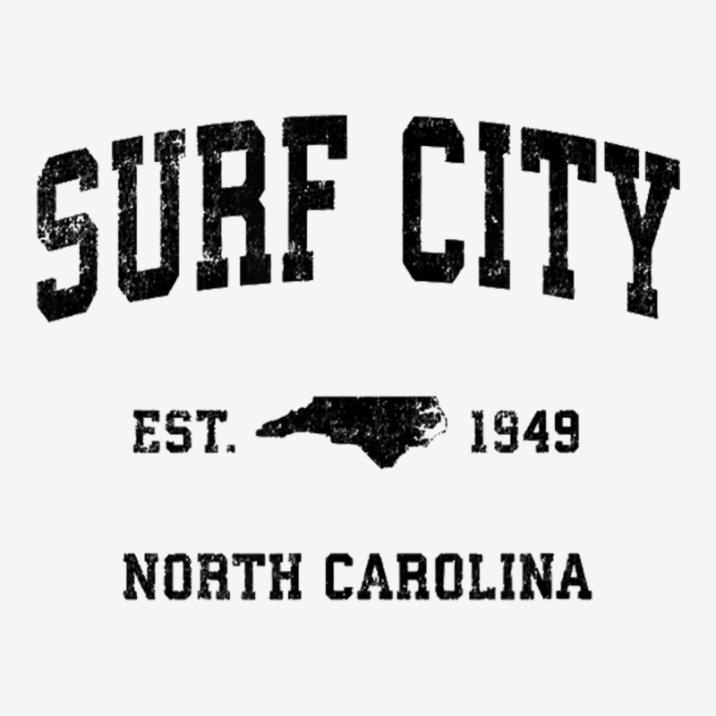 Surf City North Carolina Nc Vintage Sports Design Black Prin Urban Heavy Tee by StudioElite | Teevron