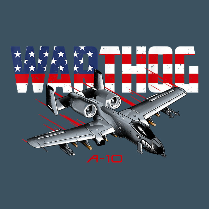 Military Airplane A-10 Warthog American Flag Urban Heavy Tee by StudioElite | Teevron