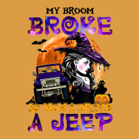 My Broom Broke So Now I Drive A J.e.e.p Witch Halloween T Shirt Urban Heavy Tee | Teevron