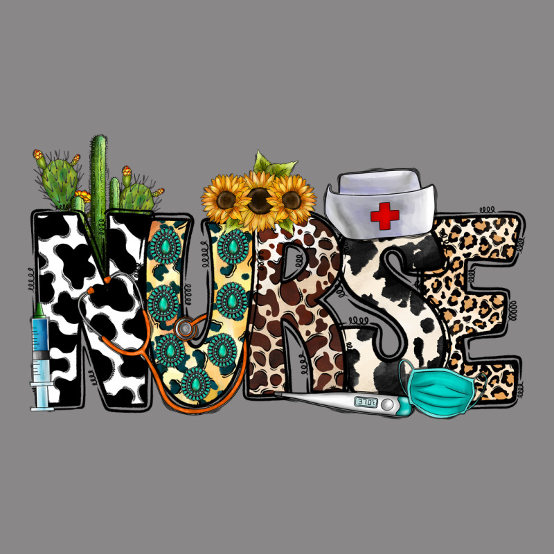 Nurse Leopard And Cowhide Vintage Tee by CowhideDigitalArt | Teevron