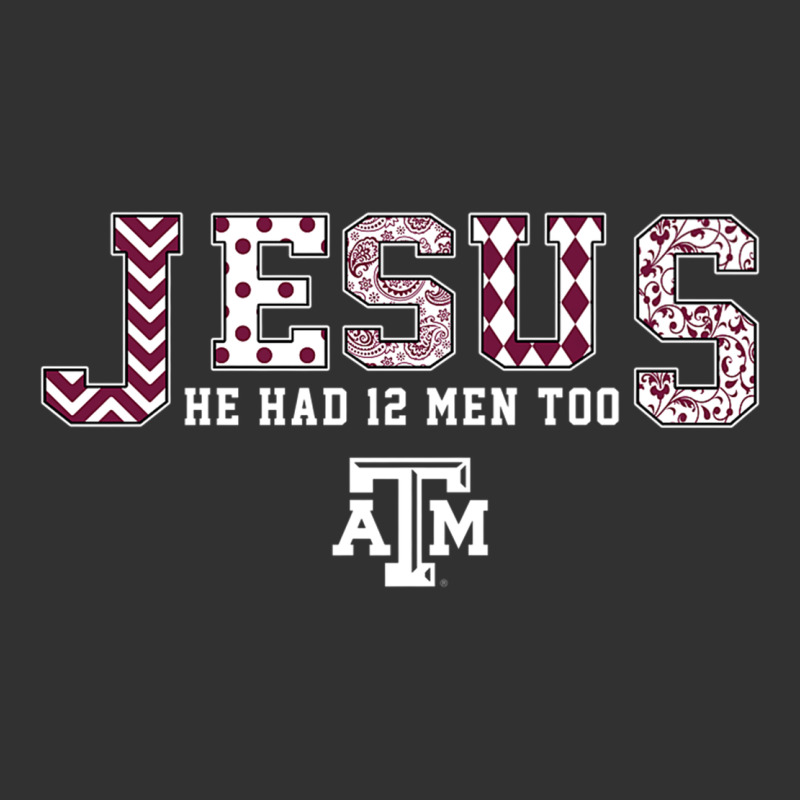 Texas A&m Aggies Jesus - Had 12 Men - Patterned Urban Heavy Tee by PixelFlow | Teevron