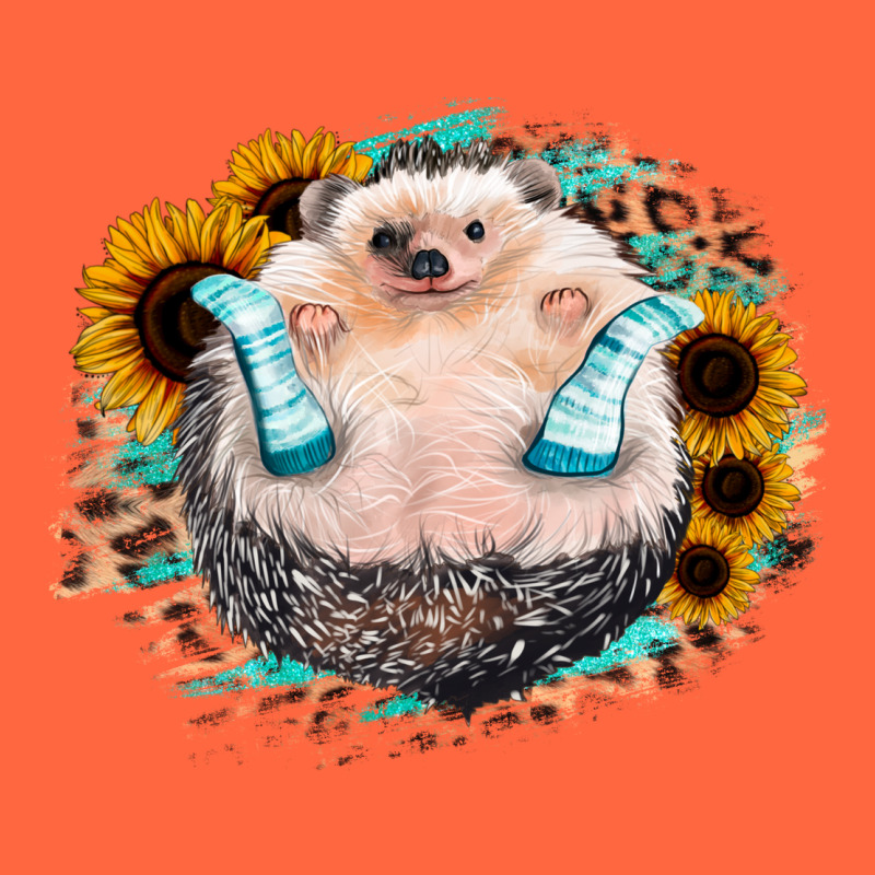 Sunflower Leopard Hedgehog Premium Hoodie by Jasminsmagicworld | Teevron