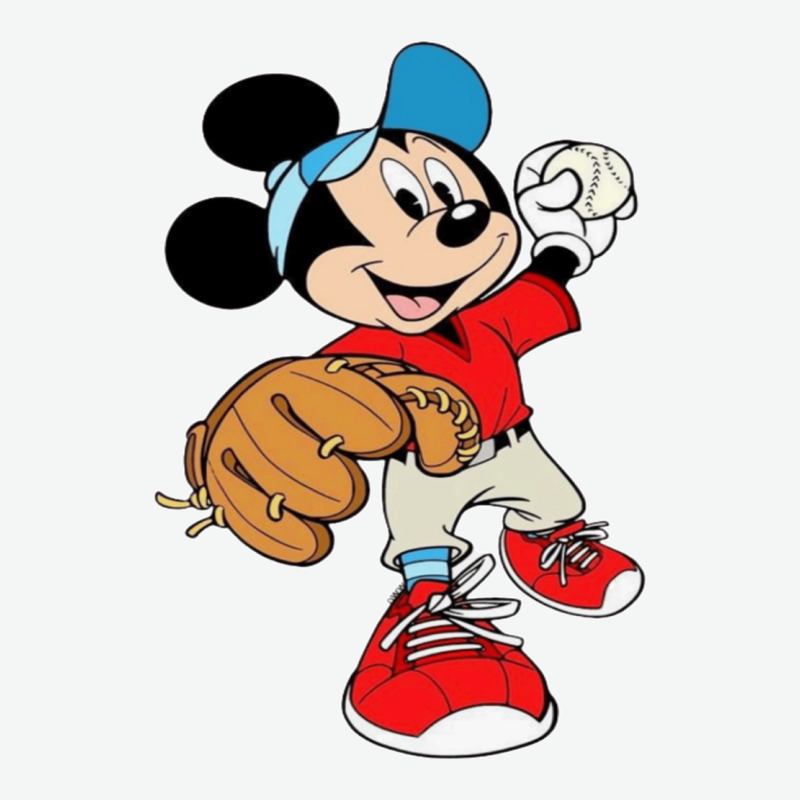 Micky-playing-baseball-cartoon-illustration-- Urban Heavy Tee by PixelFlow | Teevron