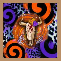 Halloween Bull Skull Vintage Hoodie | Teevron