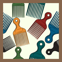 Afro Combs Seamless Patterns Premium Tee | Teevron