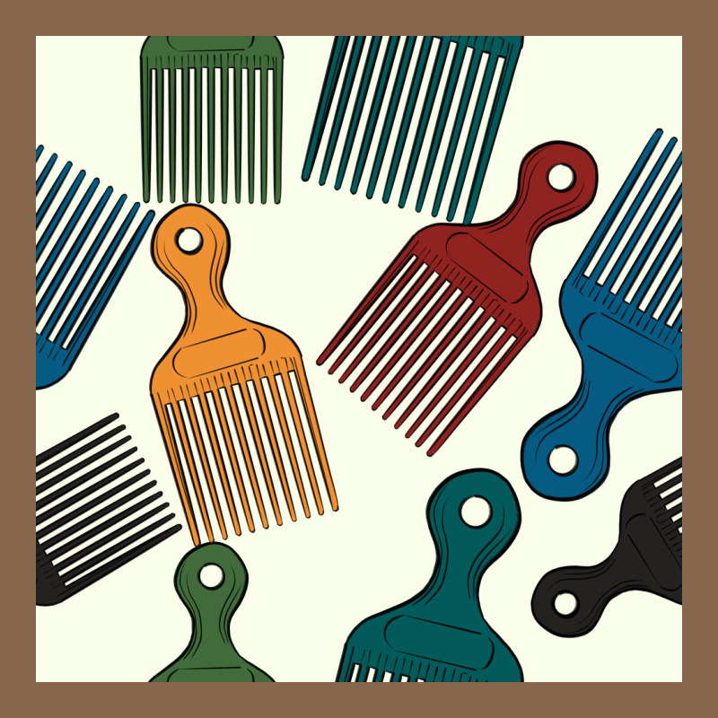 Afro Combs Seamless Patterns Premium Tee by BundleAndBundleShop | Teevron