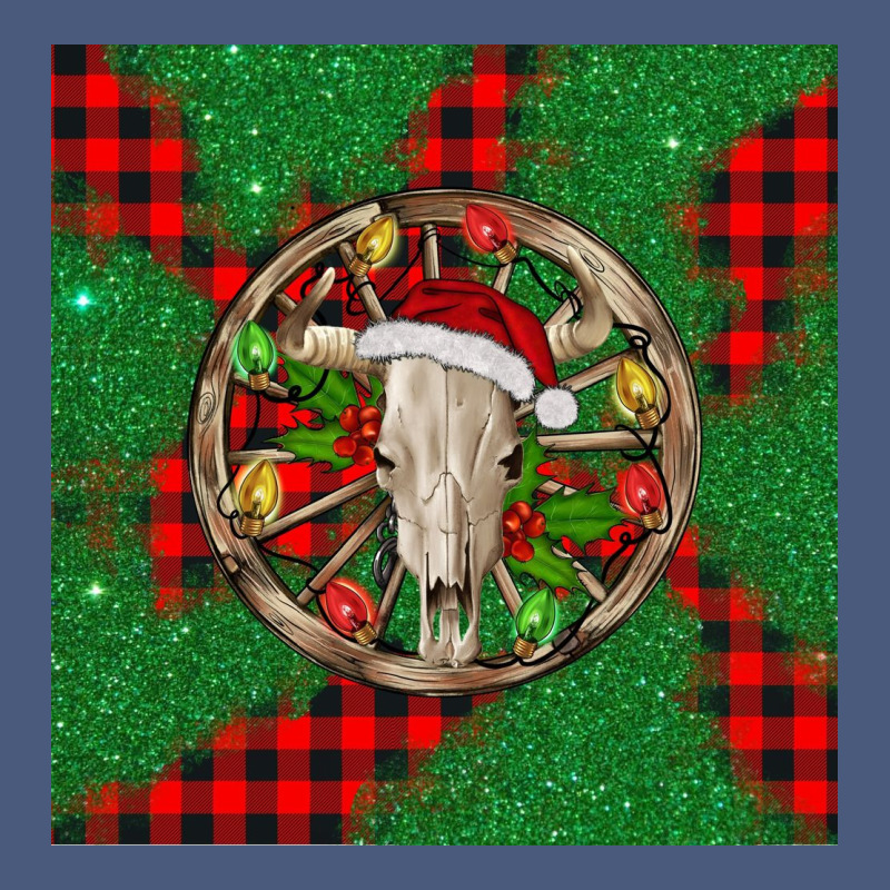 Christmas Bull Skull Vintage Hoodie by BarkalooDesign | Teevron
