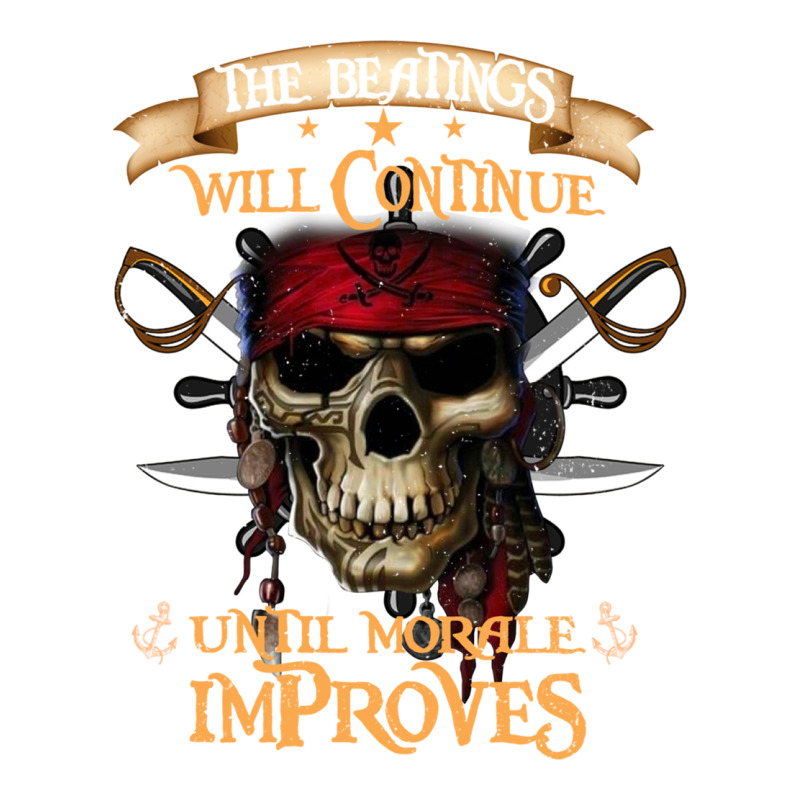 Pirate The Beatings Will Continue Until Morale Improves Urban Heavy Tee by SnappyArt | Teevron