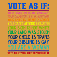 Vote As If Your Life Depends On It Human Rights Urban Heavy Tee | Teevron