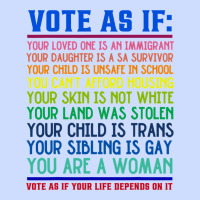 Vote As If Your Life Depends On It Human Rights Urban Heavy Tee | Teevron