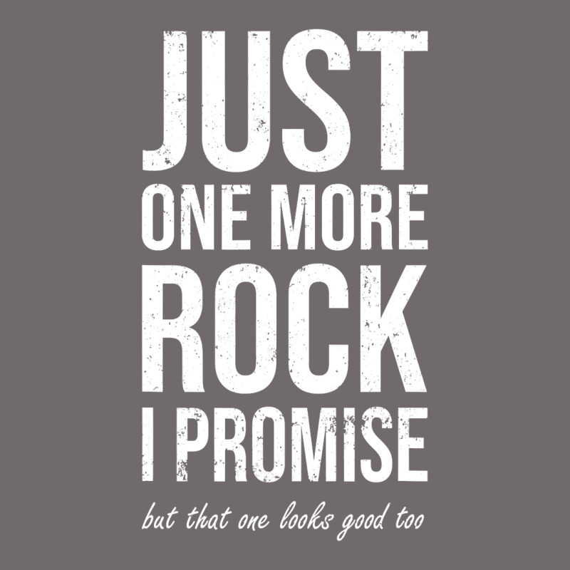 Rockhounds Gear Gift Just One More Rock Funny Rockhounding Urban Heavy Tee by SnappyArt | Teevron