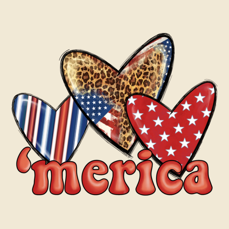 Merica 4th Of July Hearts Premium Tee by BundleAndBundleShop | Teevron