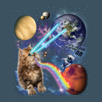Fluffy Kitten Shoot Laser Rainbow Space Galaxy, Cat Gifts Urban Heavy Tee | Teevron