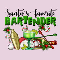 Santa's Favorite Bartender Ladies Tee | Teevron