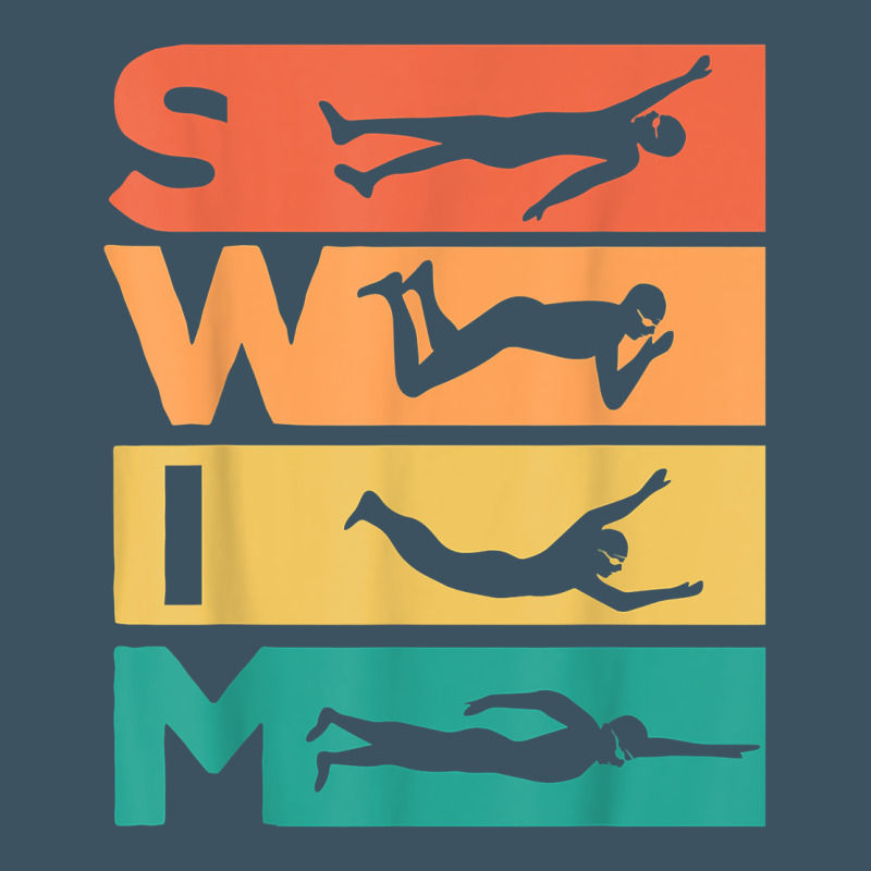 Retro Vintage Swimming Gift For Swimmers T Shirt Urban Heavy Tee by FloraArt | Teevron