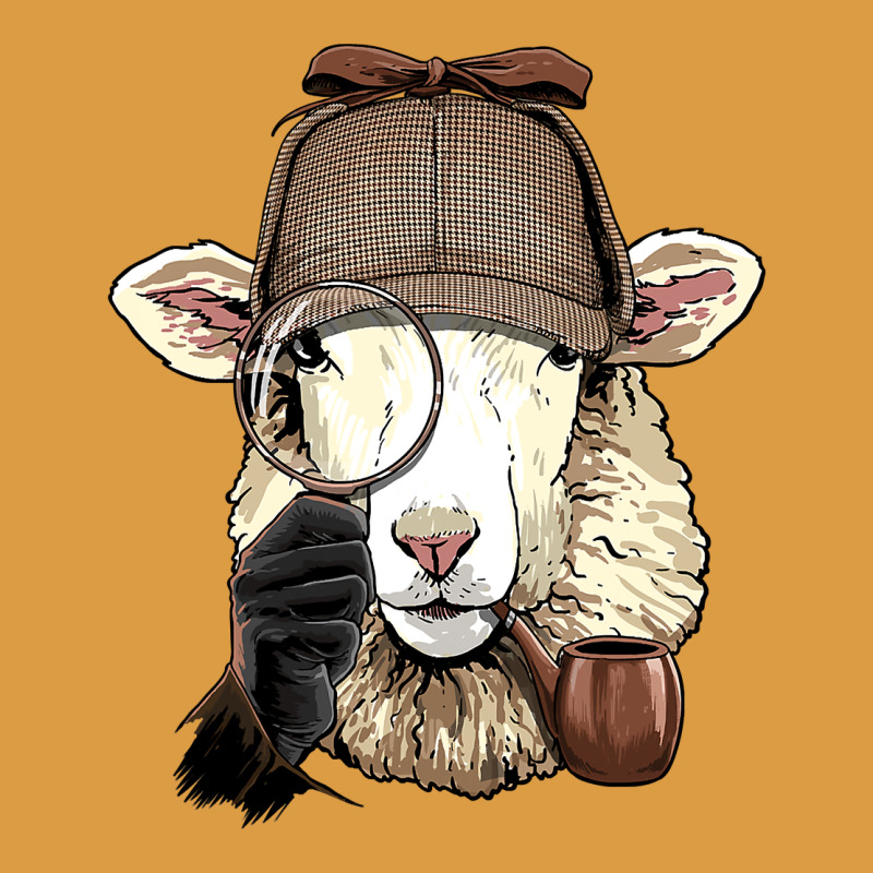 Detective Sheep Lamb Spy Investigator Farmer Sheep Lover 53 Urban Heavy Tee by ArtMosaic | Teevron