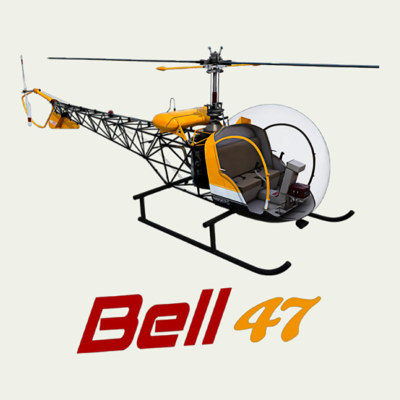 Bell 47 Helicopter Urban Heavy Tee by ArtMosaic | Teevron
