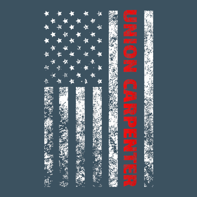 Union Carpenter With A Vintage American Flag For Fans Urban Heavy Tee by ArtMosaic | Teevron