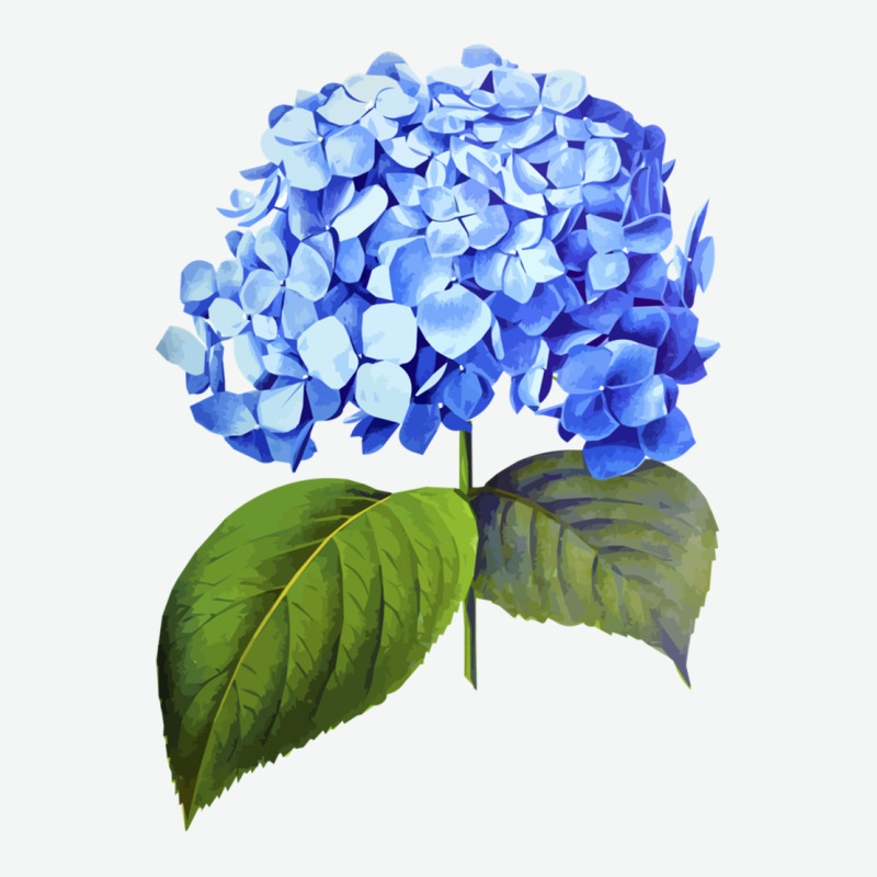 Blue  Hydrangea Urban Heavy Tee by ArtMosaic | Teevron