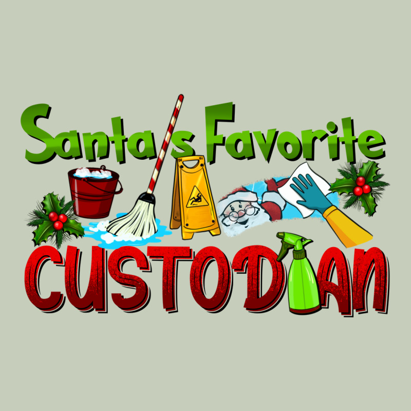 Santa's Favorite Custodian Ladies Tee by LillyAllenDesigns | Teevron