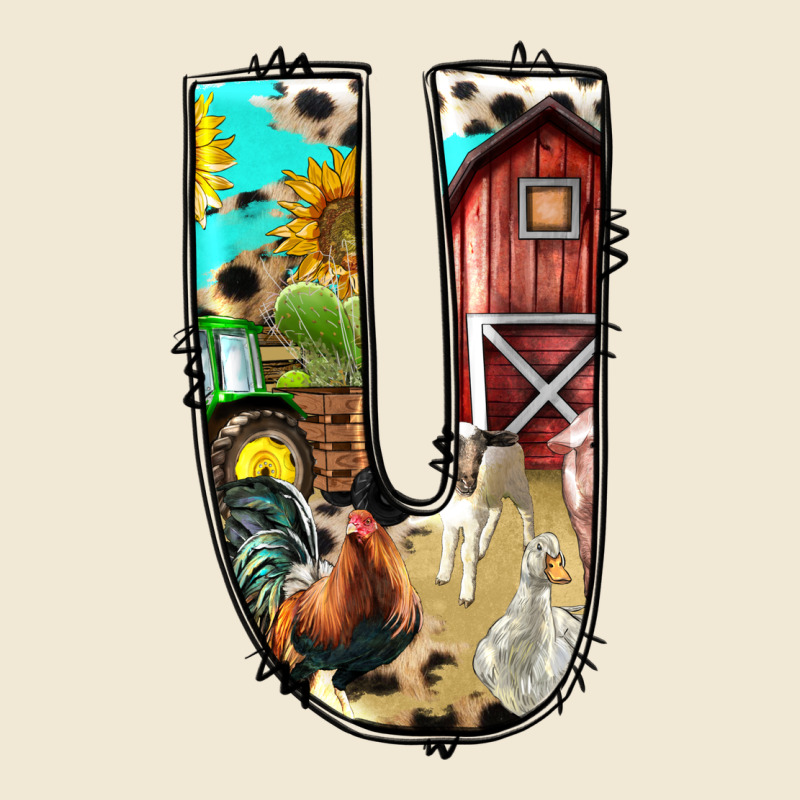 Farm Life Alphabet Lowercase Letters U Premium Tee by BundleAndBundleShop | Teevron