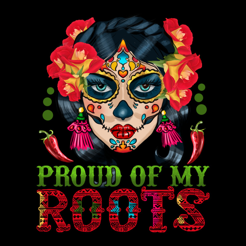 Sugar Skull Woman Proud Of My Roots Premium Tee by BundleAndBundleShop | Teevron