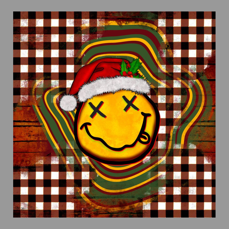 Christmas Smiley Face Vintage Hoodie by BarkalooDesign | Teevron