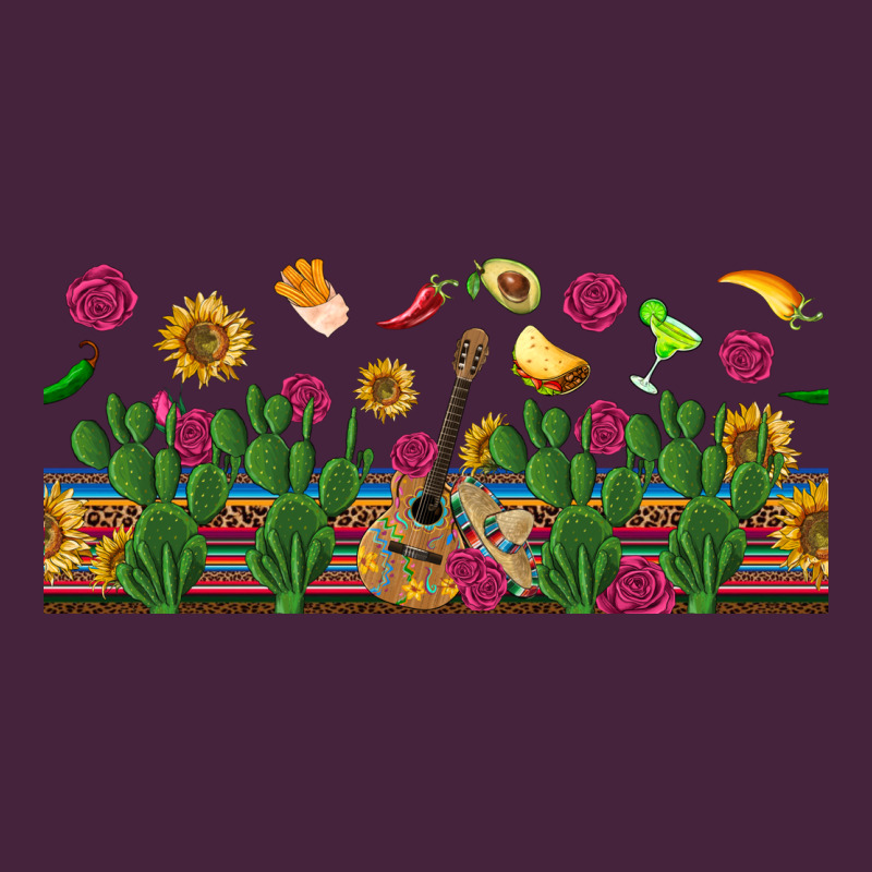 Mexican Sombrero Guitar Rose Cactus Libbey  Cup Premium Tee by BundleAndBundleShop | Teevron