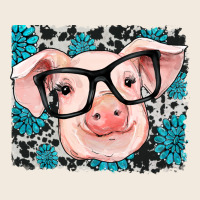 Gemstone And Cowhide Pig Zipper Hoodie | Teevron
