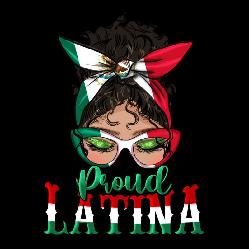 Proud Latina Messy Bun Mama Premium Tee by BundleAndBundleShop | Teevron