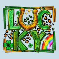 Lucky Horseshoe St Patricks Day Leopard Frame Ladies Tee | Teevron