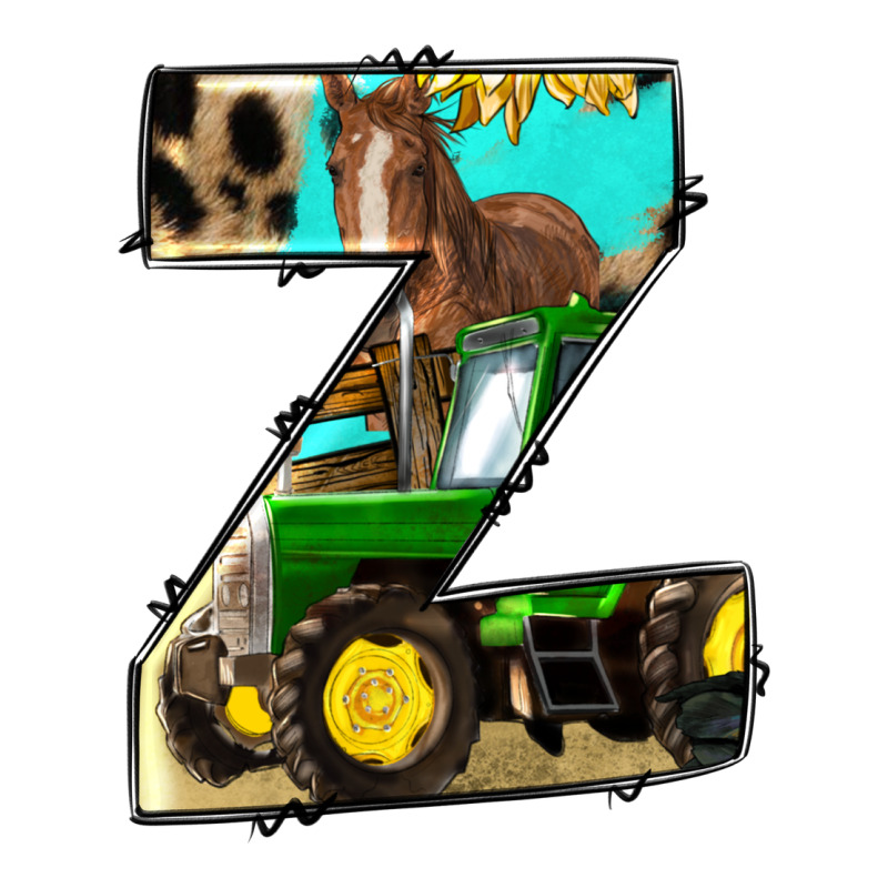 Farm Life Alphabet Lowercase Letters Z Premium Tee by BundleAndBundleShop | Teevron