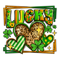 Lucky St Patricks Day Hearts Ladies Tee | Teevron