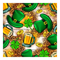 St. Patricks day hat digital paper | Teevron