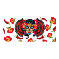 sugar skull rose libbey glass | Teevron