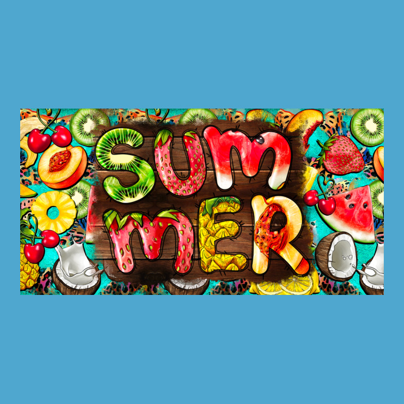 Summer With Fruits License Plate Premium Hoodie by BarkalooDesign | Teevron
