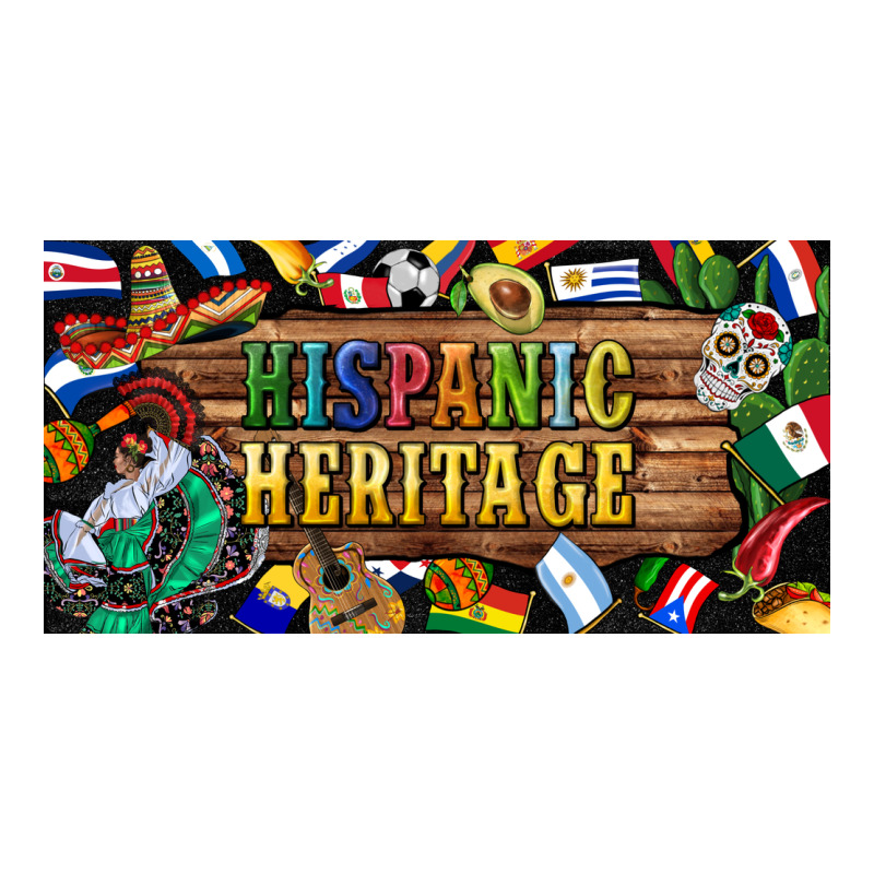 Hispanic Heritage License Plate Premium Tee by BundleAndBundleShop | Teevron