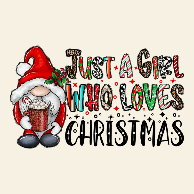 Just A Girk Who Loves Christmas Vintage Tee by CowhideDigitalArt | Teevron