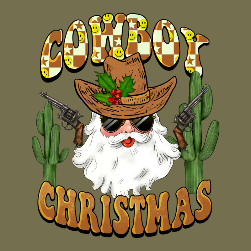 Cowboy Christmas Santa Vintage Hoodie by BarkalooDesign | Teevron