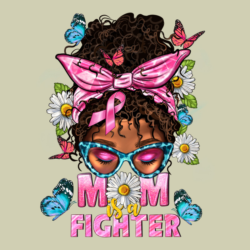 Mom Is A Fighter And Afro Messy Bun Mom Heavy Core Tee by BundleAndBundleShop | Teevron